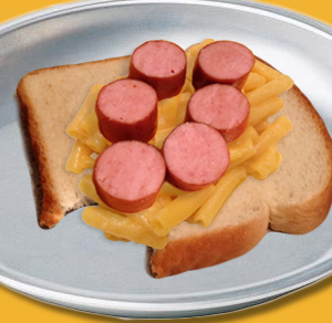Cheesy Dog Sandwich