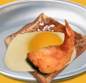 French toast/egg/shrimp